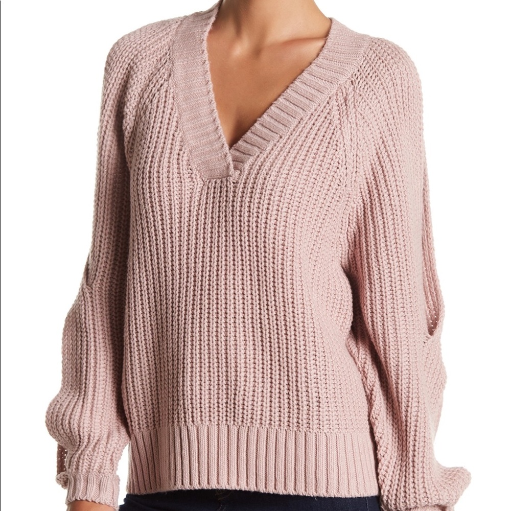 Free Press - Cold Shoulder Knit Sweater